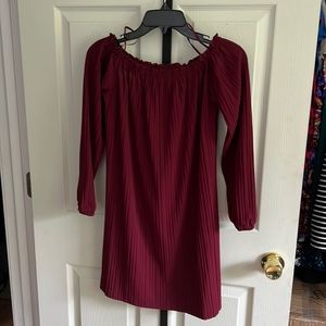 Wine colored dress